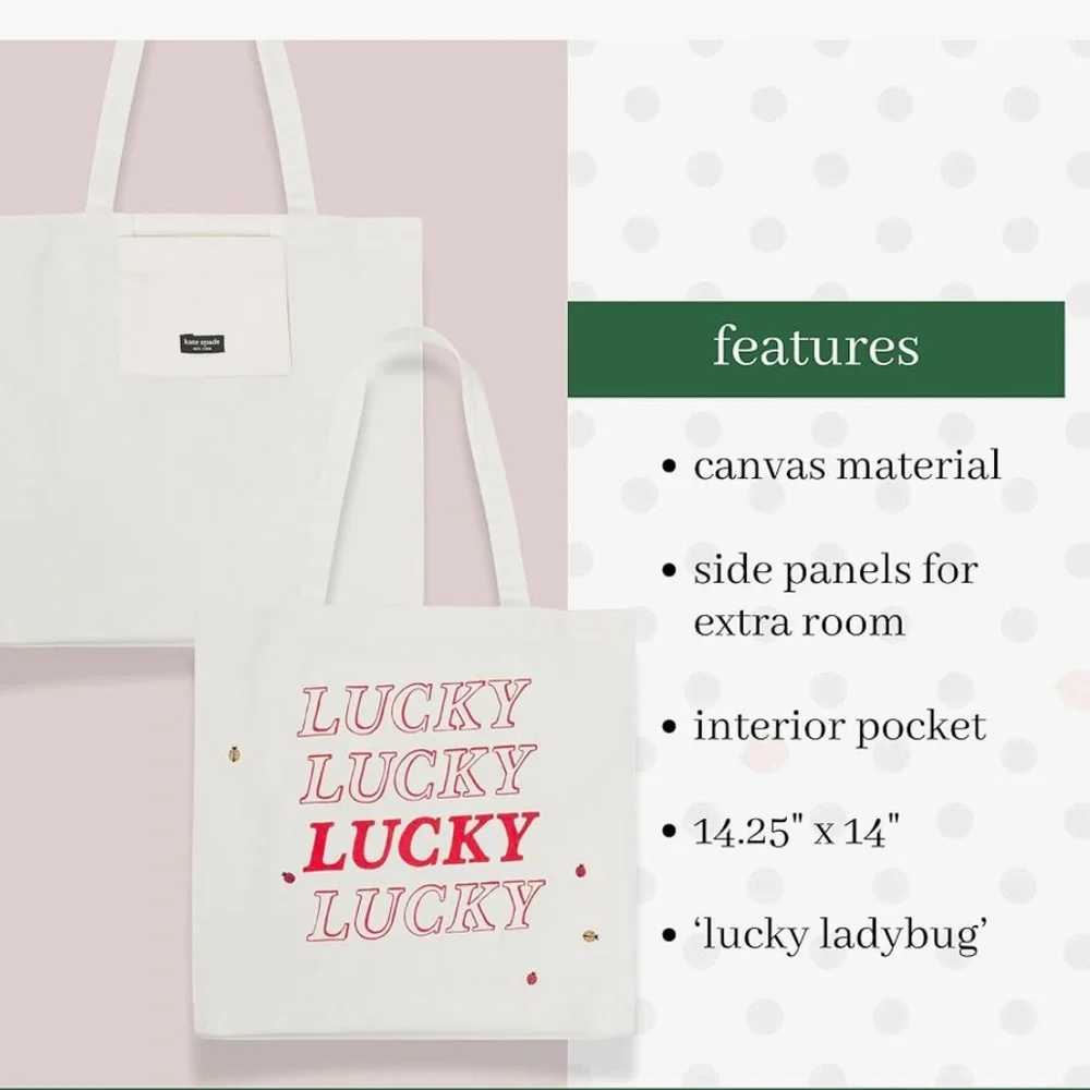 π Kate Spade Lucky Ladybug Tote - Picture 3 of 14